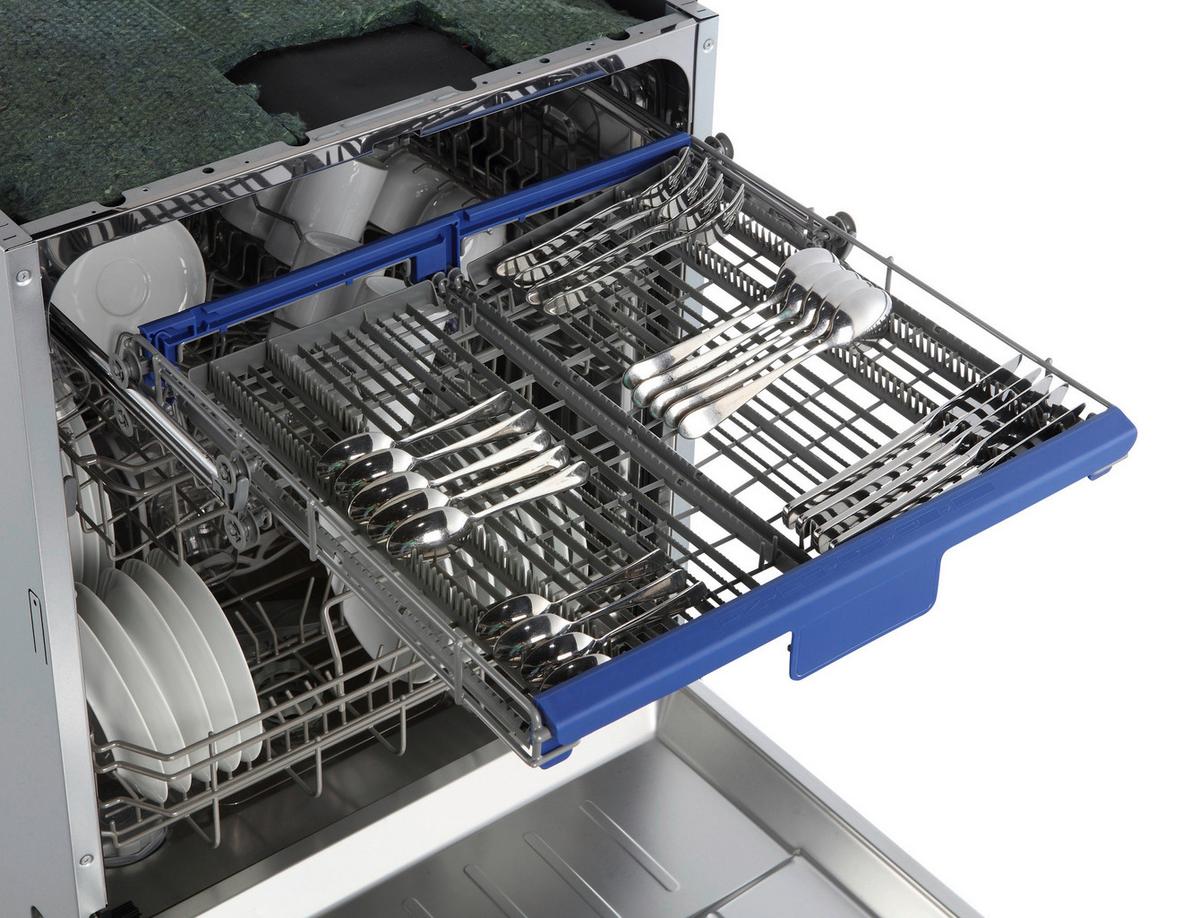 Geschirrspüler Silberfarben B: 59,4 cm - Silberfarben, Basics, Kunststoff/Metall (59,8/81,5/55cm) - Respekta