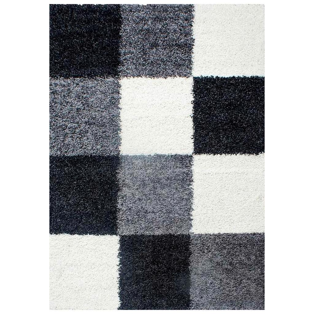 Hochflor Teppich Schwarz Life 80x150 cm