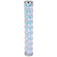 STOJACÍ LED SVÍTIDLO GLORIA - průhledné/barvy chromu, Moderní, plast (17/97,5cm) - Mömax
