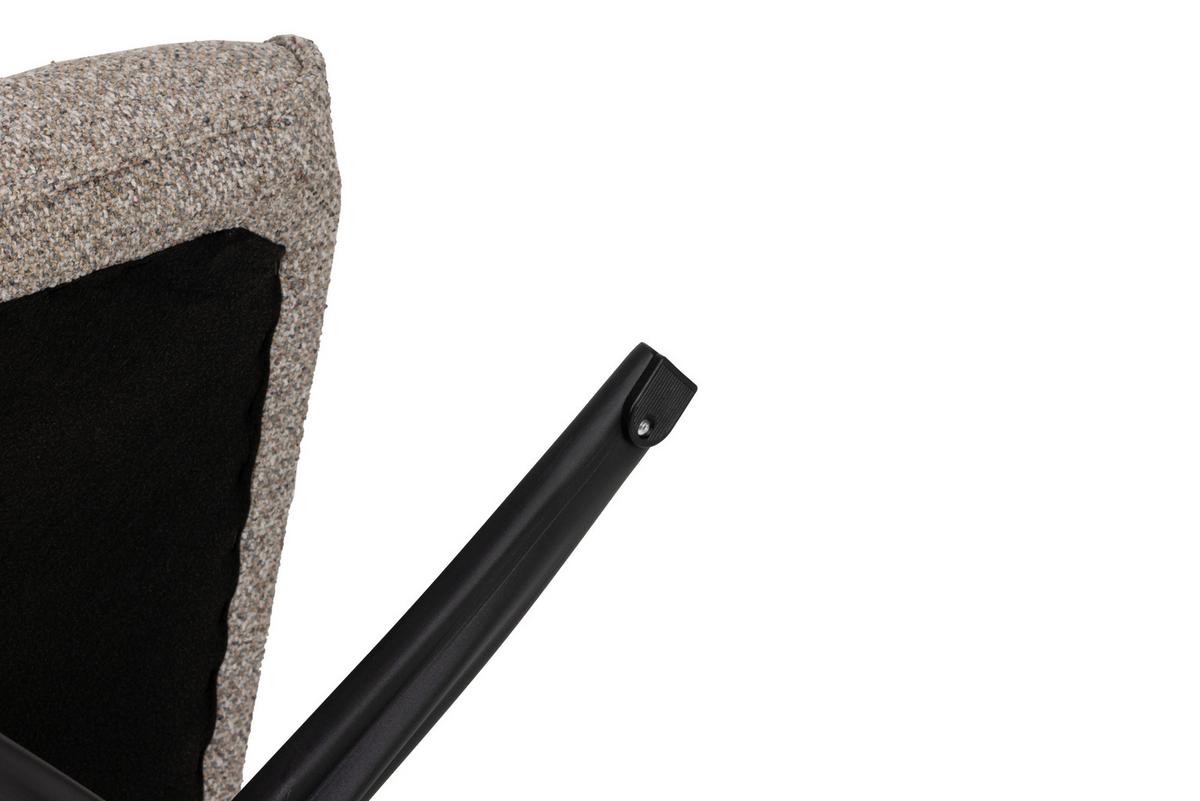 Relaxsesselset Mellow Taupe B: 77 cm - Taupe/Schwarz, Design, Holz/Textil (77/108/81cm) - Livetastic