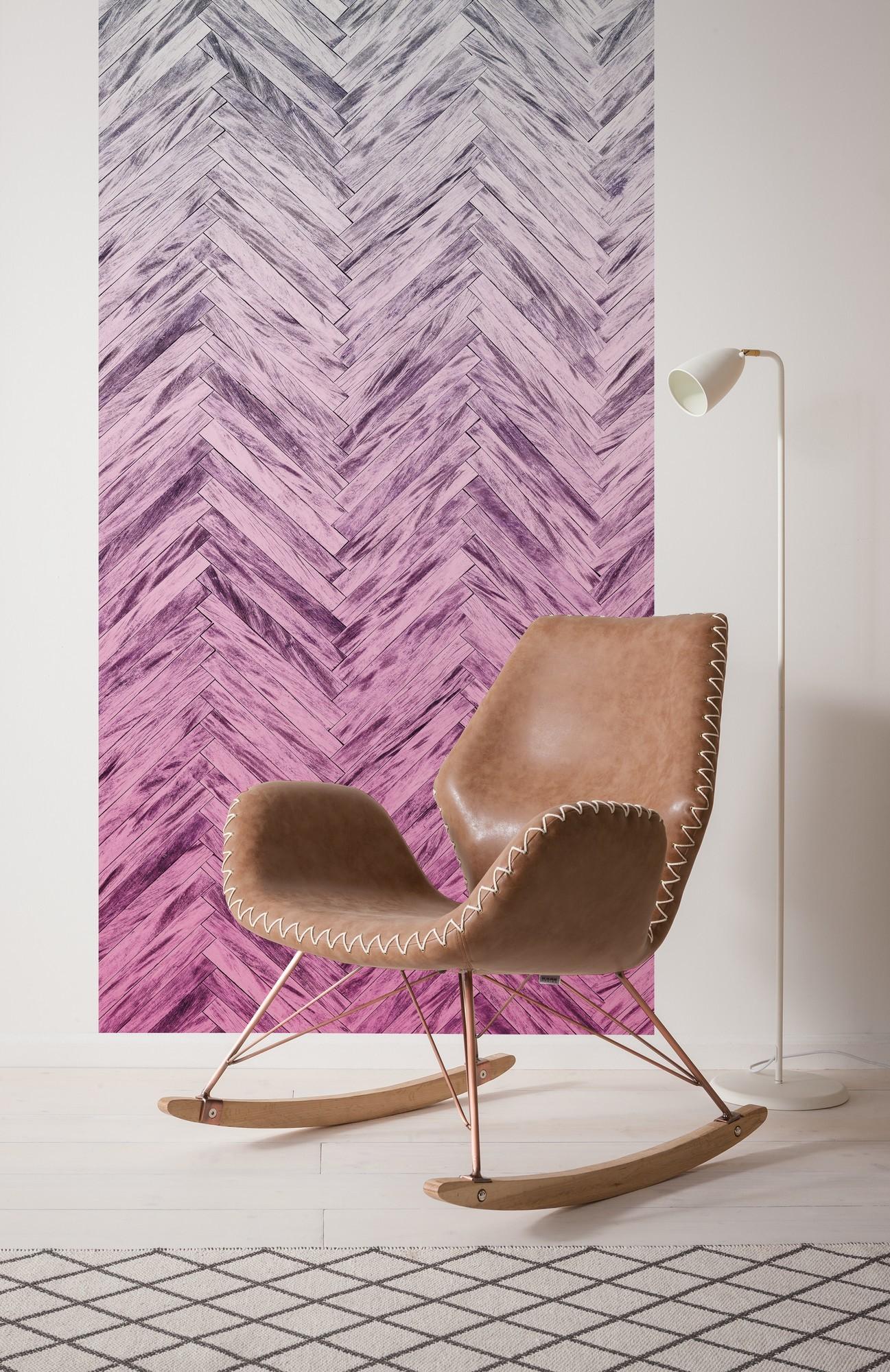 Vliestapete 6000a-Vd1 Herringbone Pink - Design (100/250cm)