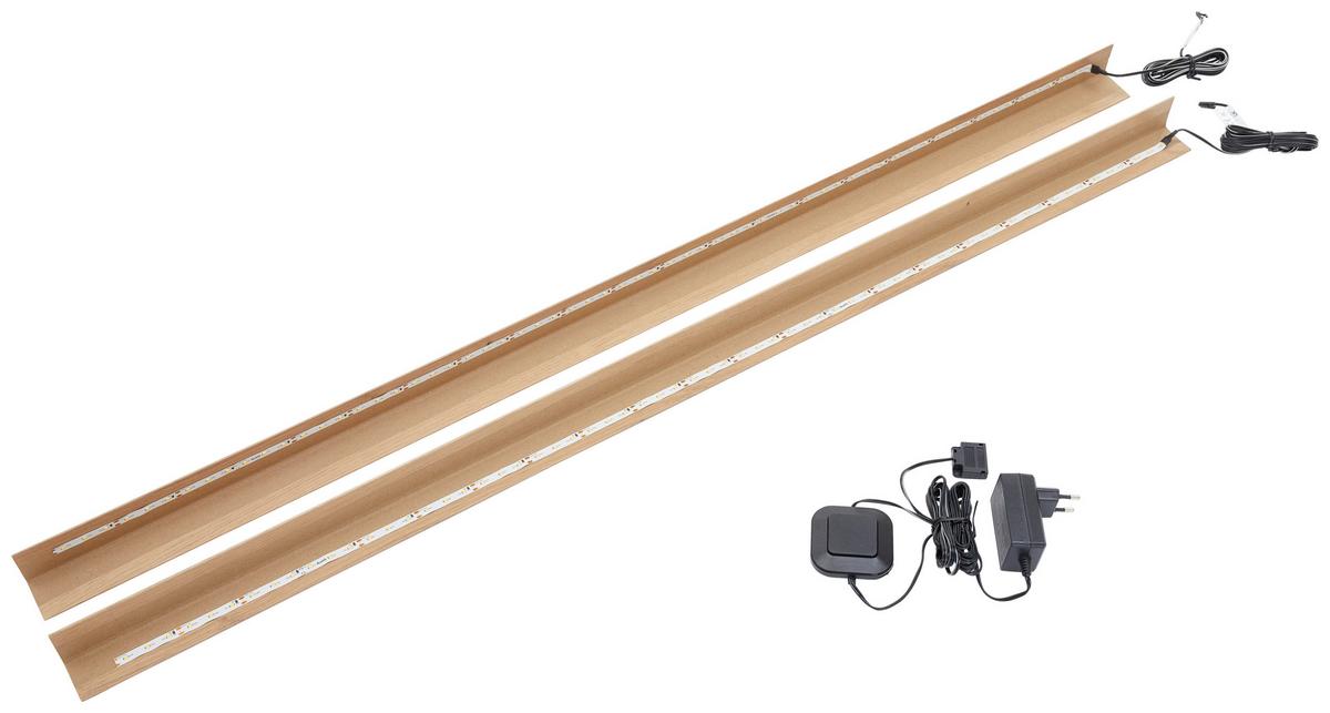 Led-streifen Kansas L: 1,09 M - Schwarz/Weiß, KONVENTIONELL, Kunststoff (109cm) - Livetastic
