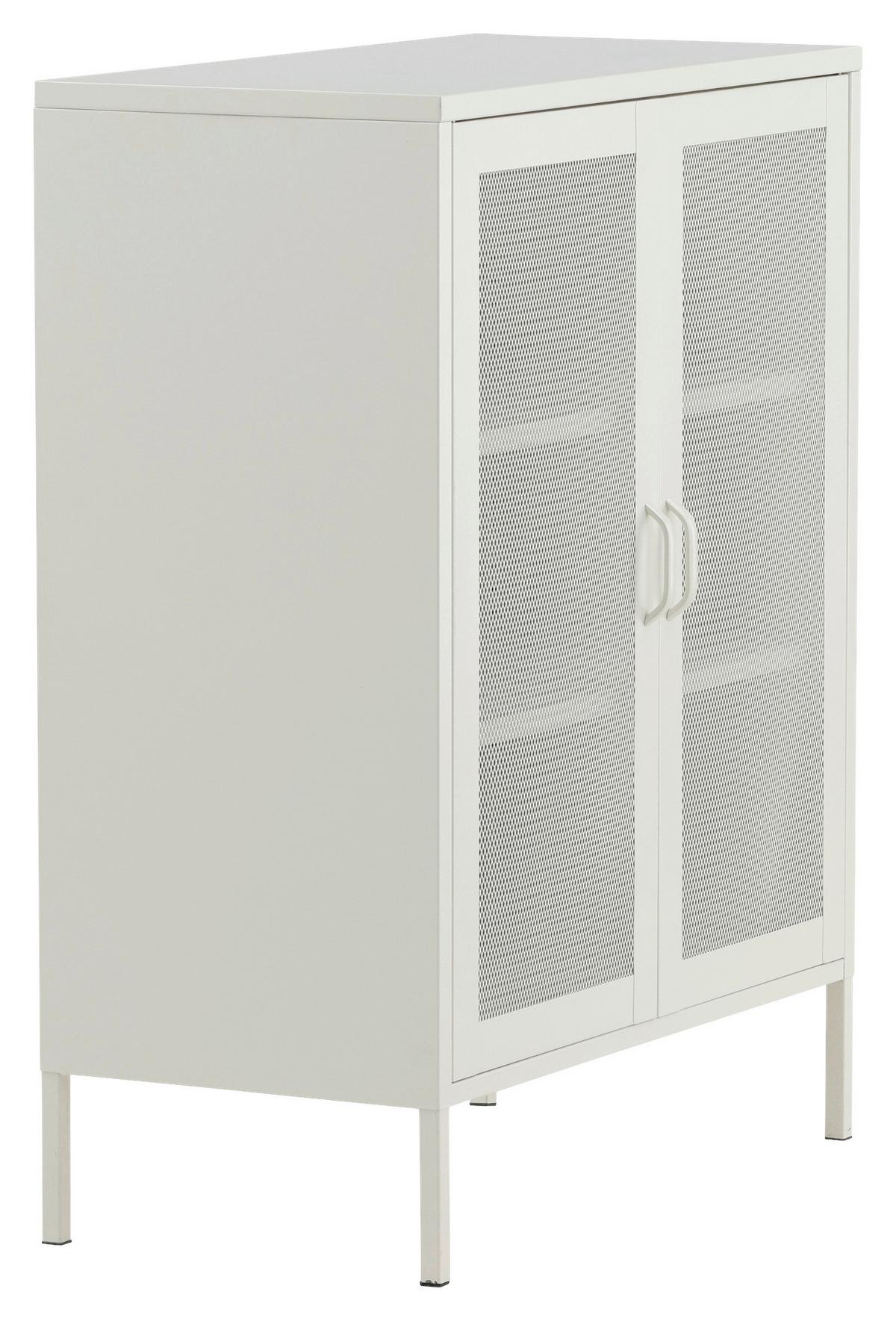 Sideboard Misha - Beige, Design, Metall (80/101,5/40cm) - Livetastic