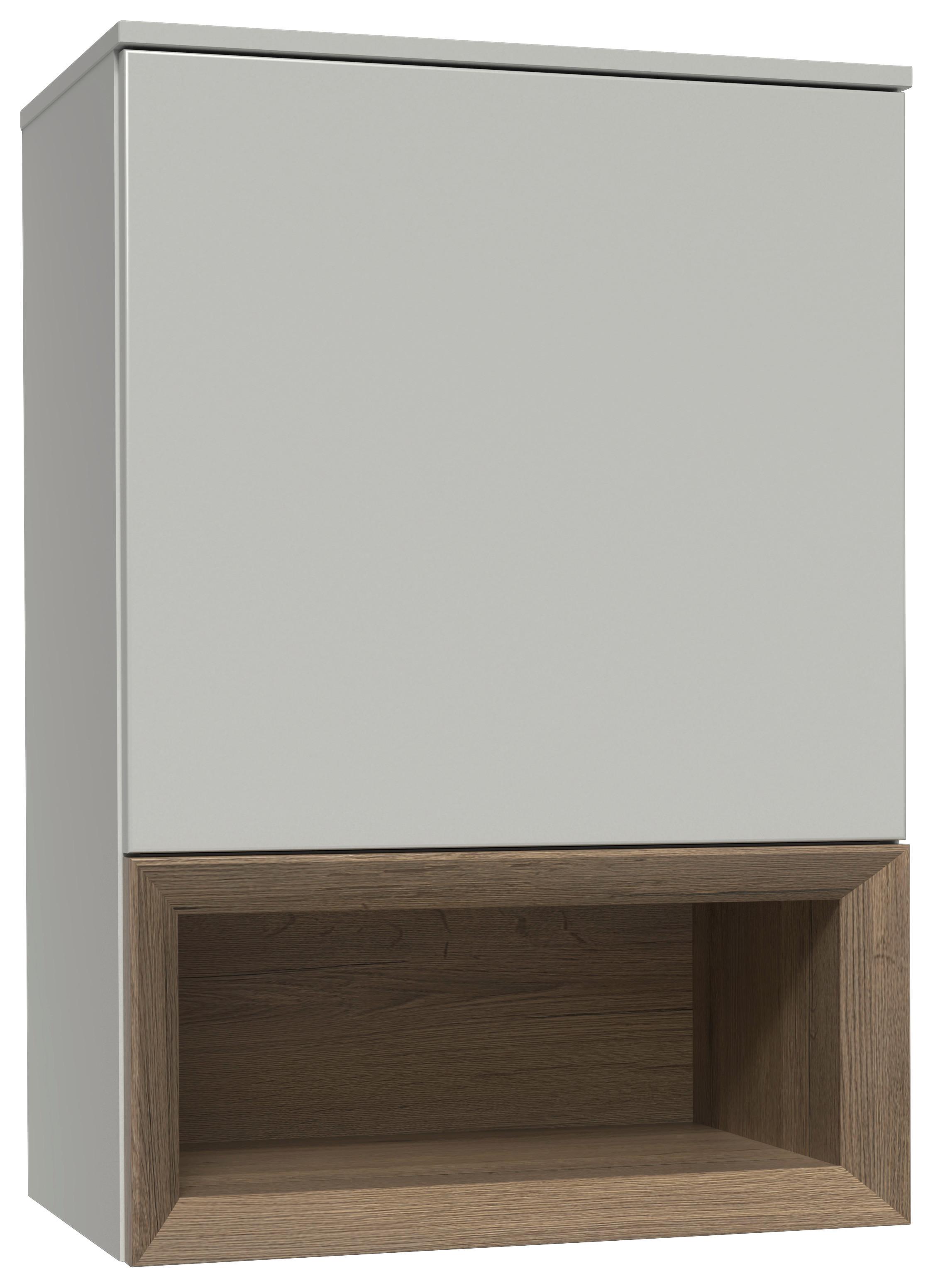 Hängeelement Las Vegas Seidengrau/eiche Dekor B: 60cm - Eiche dunkel/Grau, MODERN, Holzwerkstoff (60/88/37cm) - Vertico