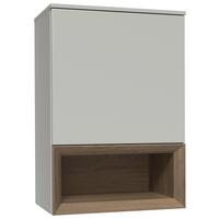 Hängeelement Las Vegas Seidengrau/Eiche Dekor B: 60cm - Eiche dunkel/Grau, MODERN, Holzwerkstoff (60/88/37cm) - Vertico