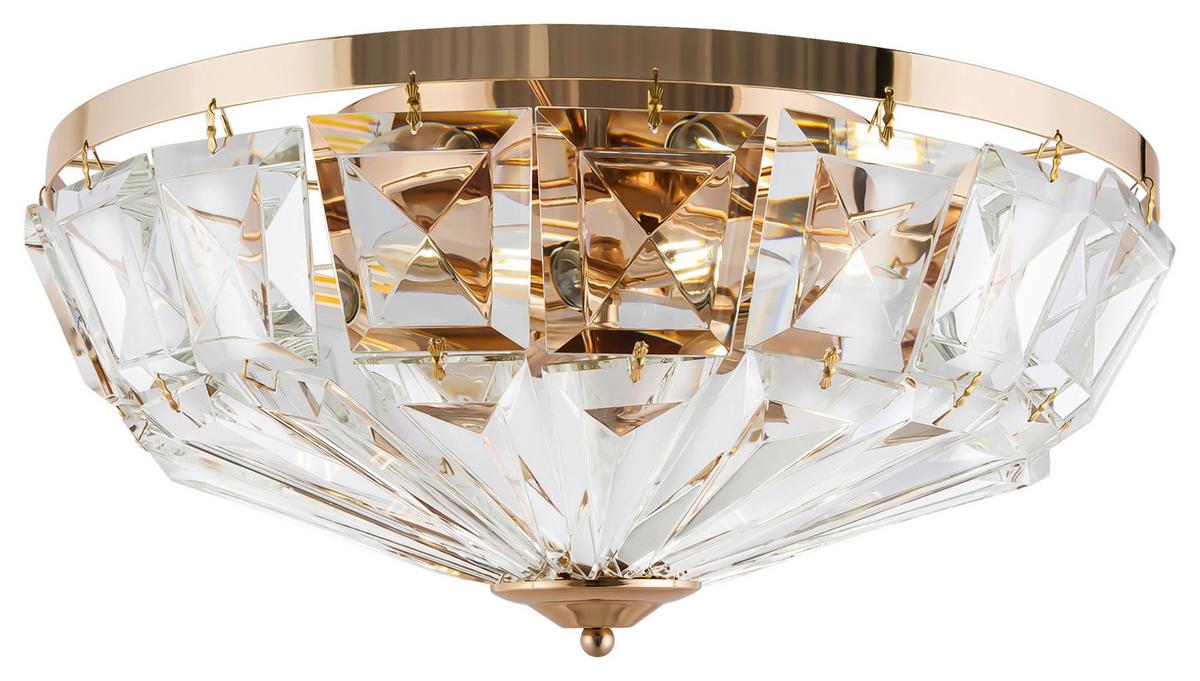 Deckenleuchte Facet - Goldfarben, Basics, Glas/Metall (48,6/22,8/48,6cm) - MAYTONI