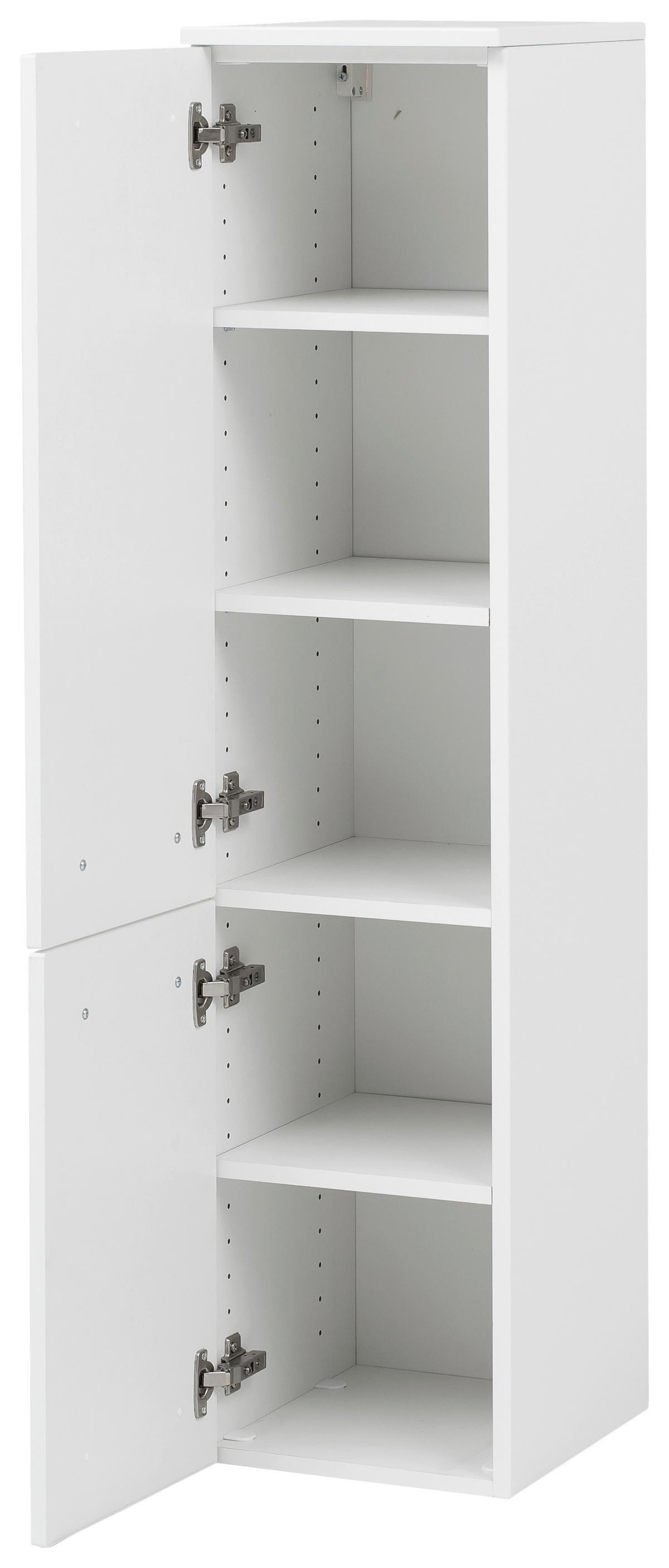 Badmöbel-Set 3-Tlg. Stockholm B: 110 cm Weiß - Weiß, KONVENTIONELL, Glas/Holzwerkstoff (110cm) - Held
