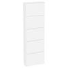 Schuhschrank Sulos Weiß B: 59 cm - Weiß, Design, Holzwerkstoff (59/179/17cm) - MID.YOU