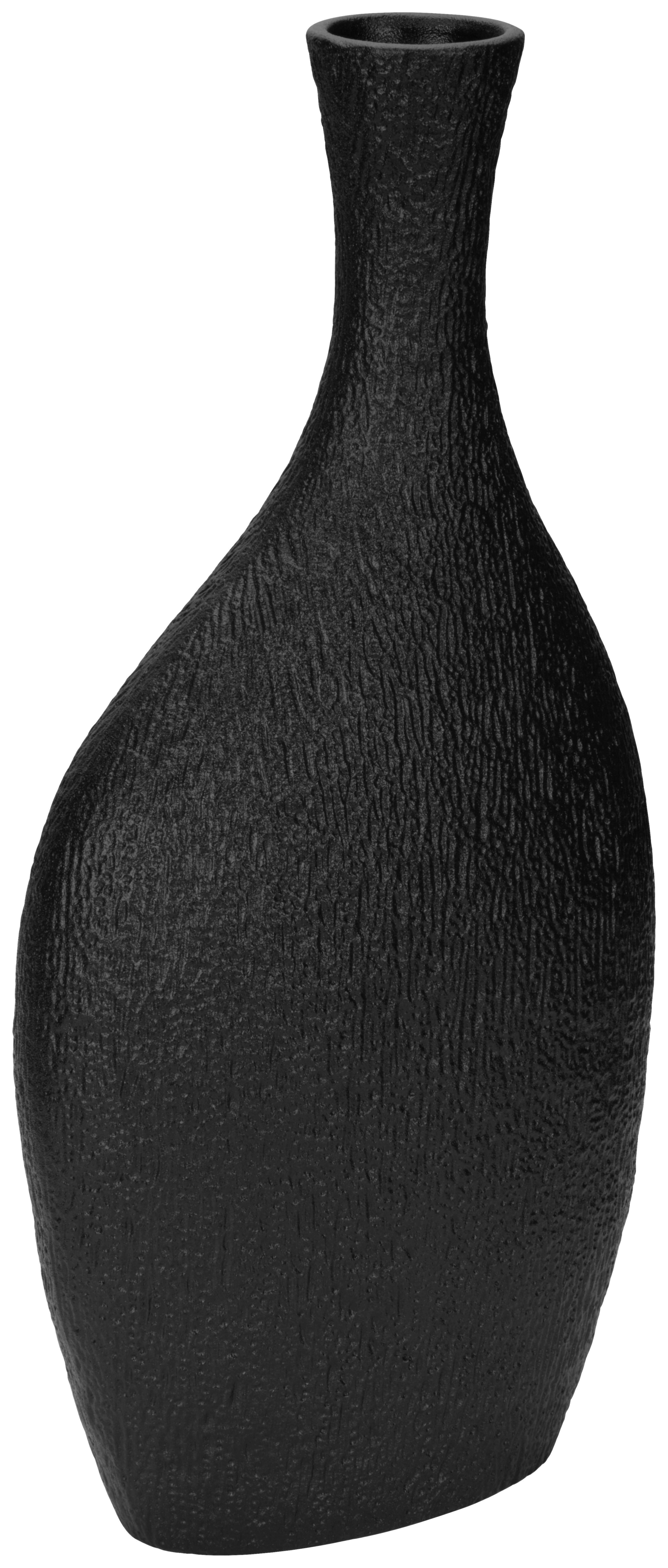 Váza Vivien - fekete, Basics, kerámia (13/26,8/6,6cm) - James Wood