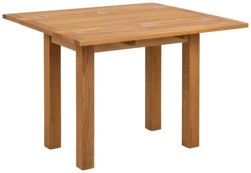 Esstische ausziehbar Echtholz Kenley 100x90x75 cm - Eichefarben, Trend, Holz/Holzwerkstoff (45-90/100/75cm) - MID.YOU
