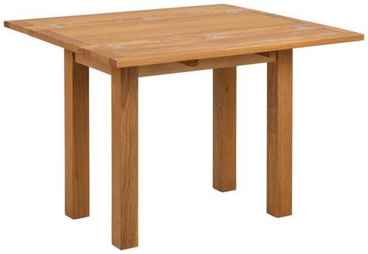 Esstische Ausziehbar Echtholz Kenley 100x90x75 Cm - Eichefarben, Trend, Holz/Holzwerkstoff (45-90/100/75cm) - MID.YOU