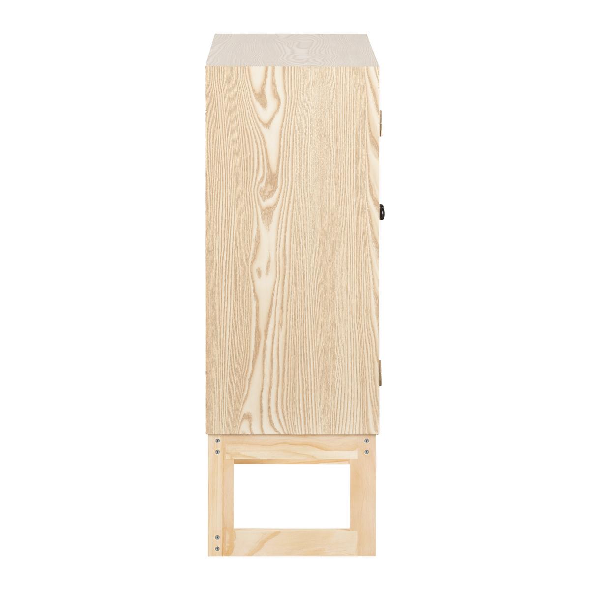 KOMODA COSMA -EXKLUSIV- - čierna/prírodná farba, Modern, kov/drevo (60/80/28cm) - Mömax