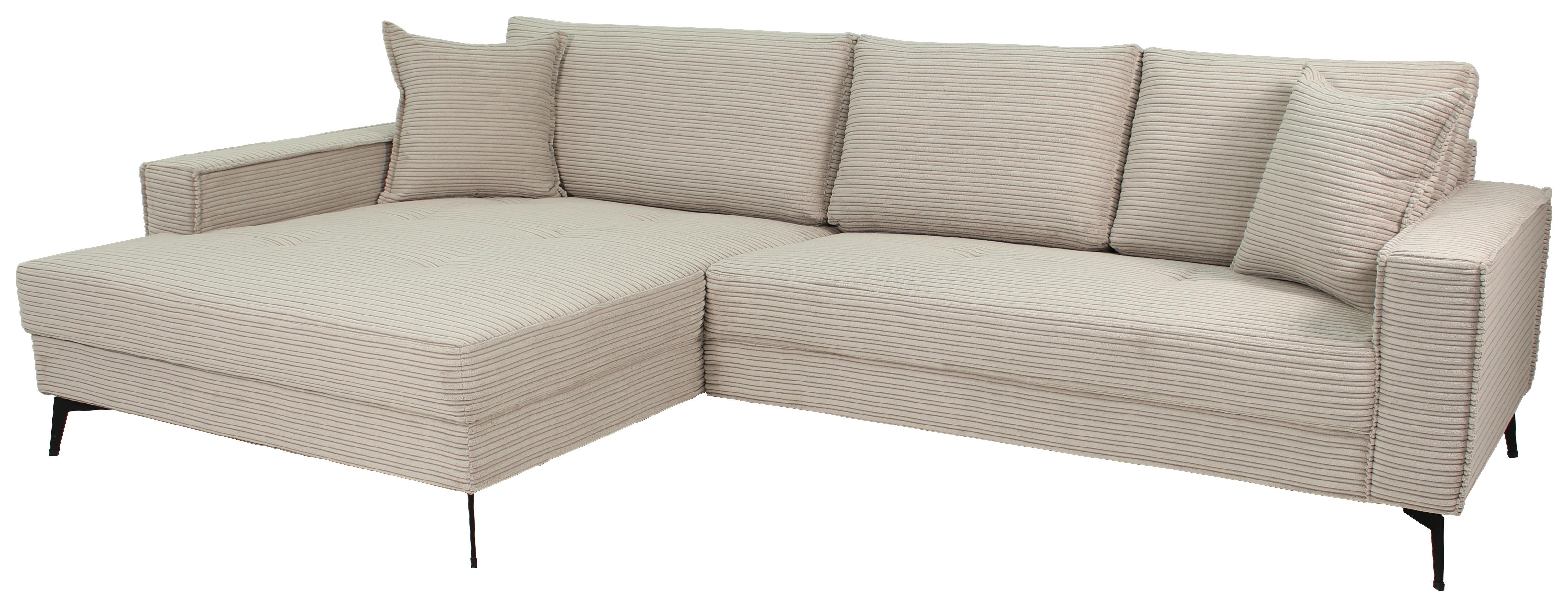 Ecksofa Zero Hellgrau/Beige 173x286 cm - Beige/Hellgrau, Trend, Textil (173/286cm)