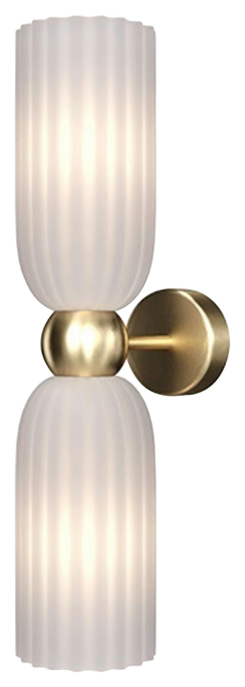 Wandleuchte Antic - Goldfarben, Glas/Metall (18/43,5/10cm) - MAYTONI