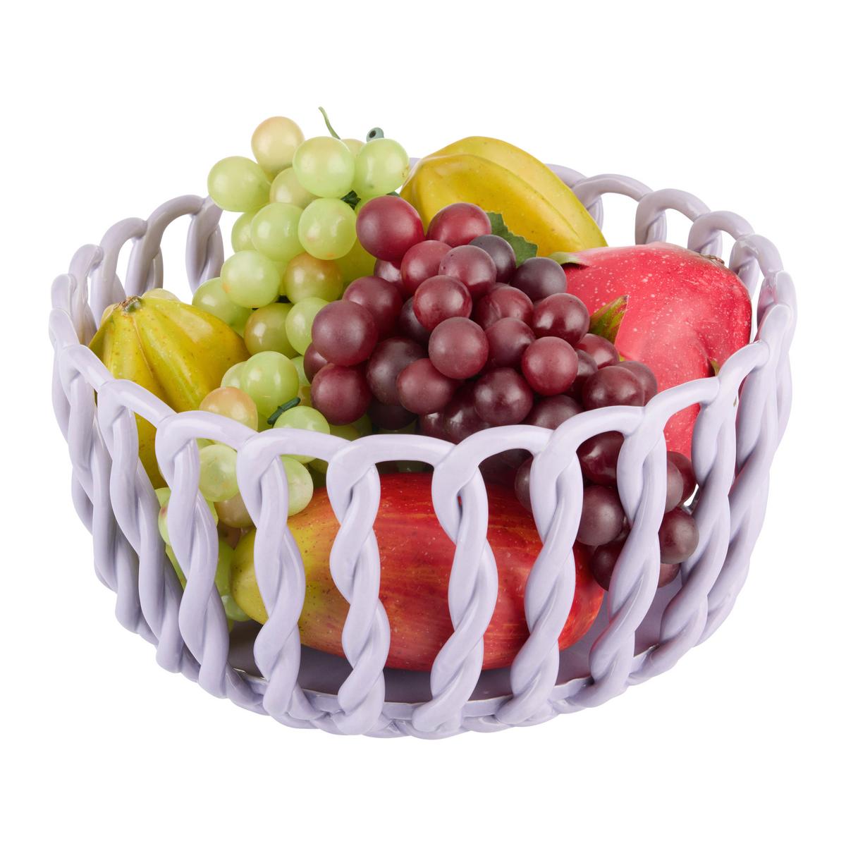 Misa na ovocie CANDY COLORS - L - lila, Modern, keramika (25/12cm) - Mömax