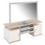 Tv Stolík Eva - farby dubu/biela, Moderný, drevený materiál (110/40/40cm)