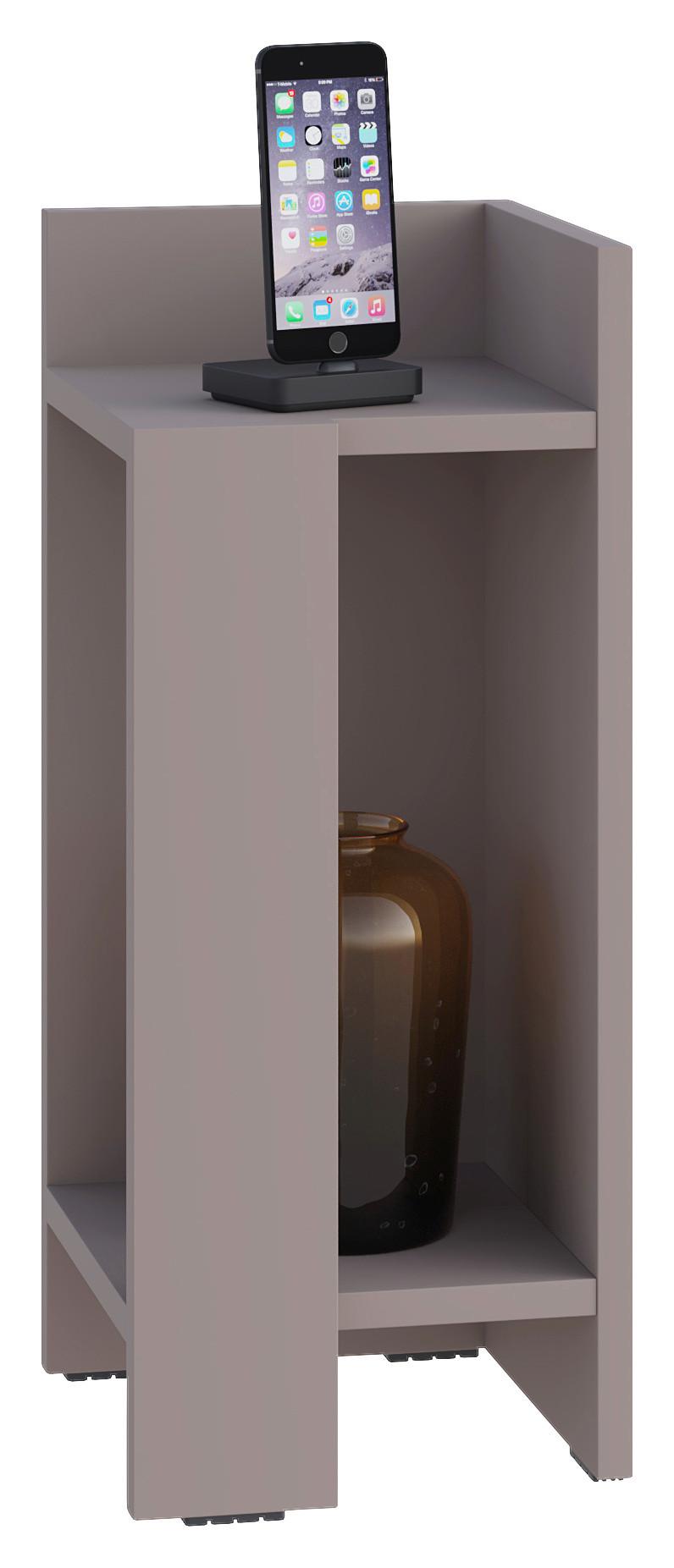 Nachttisch Elos Nachttisch Rechtes Modul - Beige, Design, Holzwerkstoff (27/60/25cm) - Livetastic