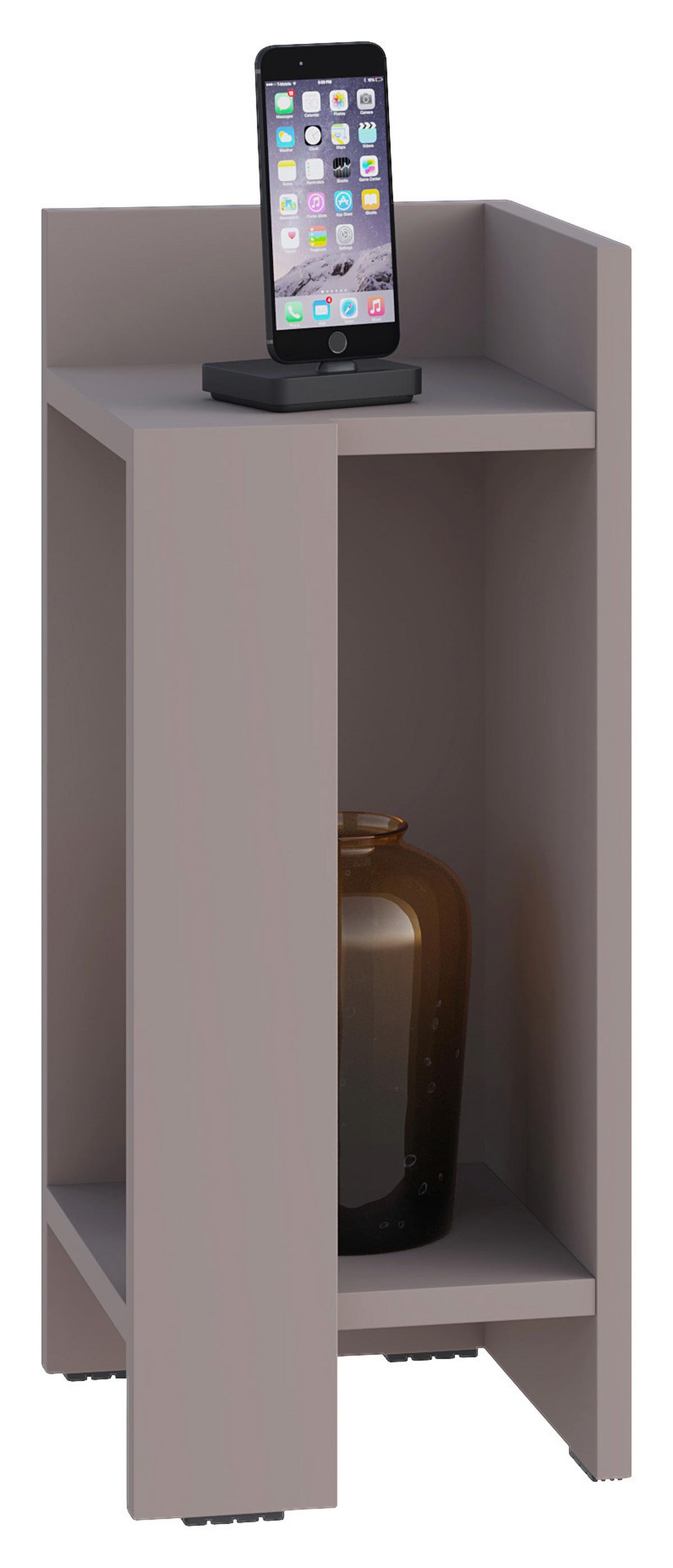 Nachttisch Elos Nachttisch Rechtes Modul - Beige, Design, Holzwerkstoff (27/60/25cm) - Livetastic