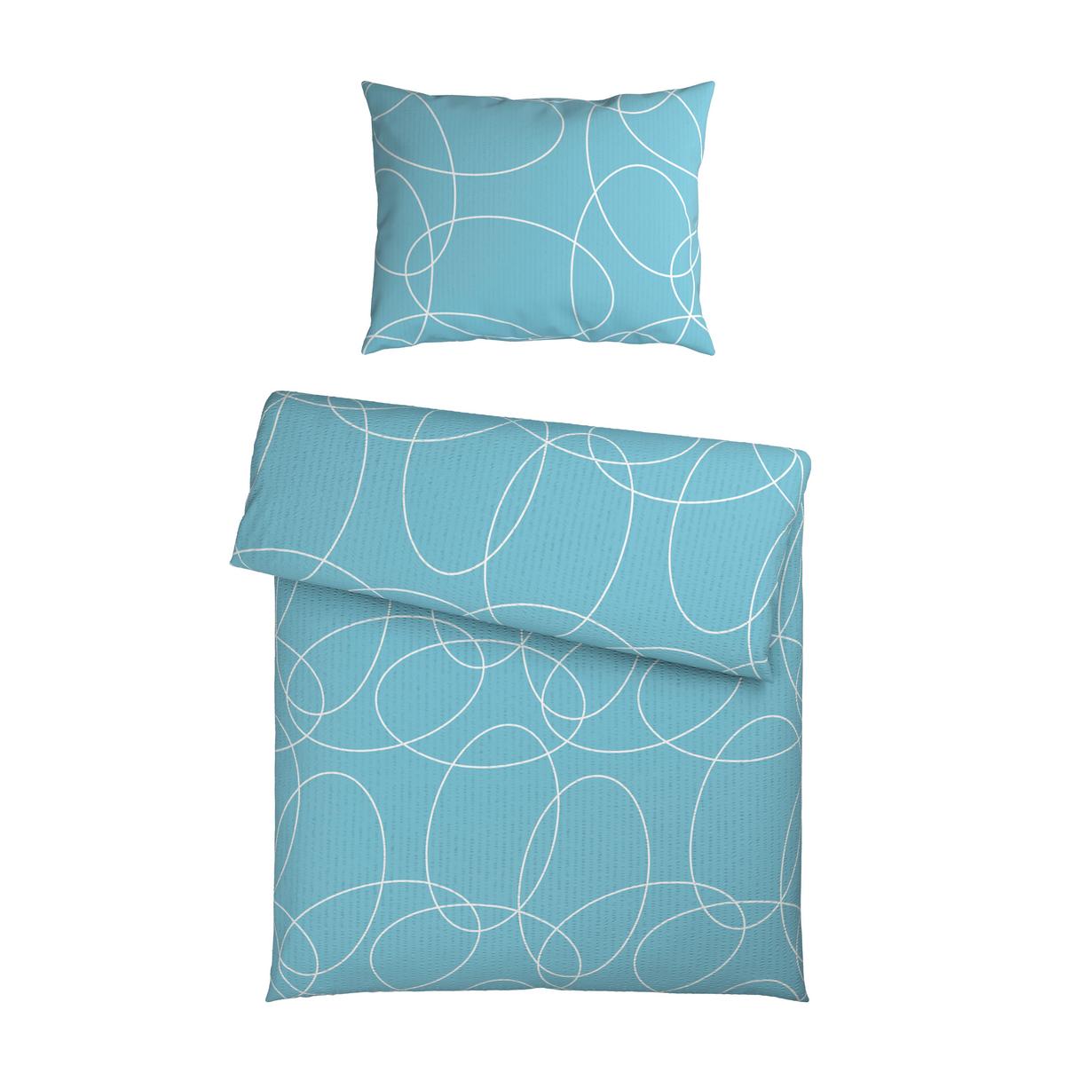 Bettwäsche Theresa - Blau, MODERN, Textil - Luca Bessoni