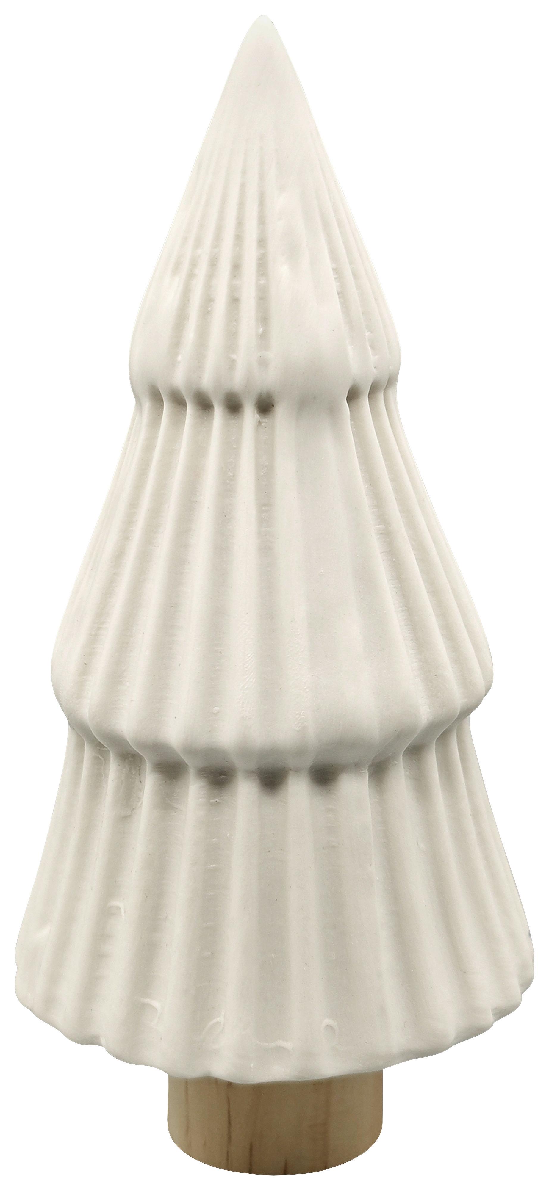 Dekoračný strom CONNY - biela/prírodná farba, Konventionell, drevo/keramika (7,5/16cm) - Mömax