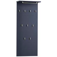 Garderobenpaneel Kent Nachtblau mit Hutablage - Blau, Holzwerkstoff (50/110,6/20,9cm) - MID.YOU