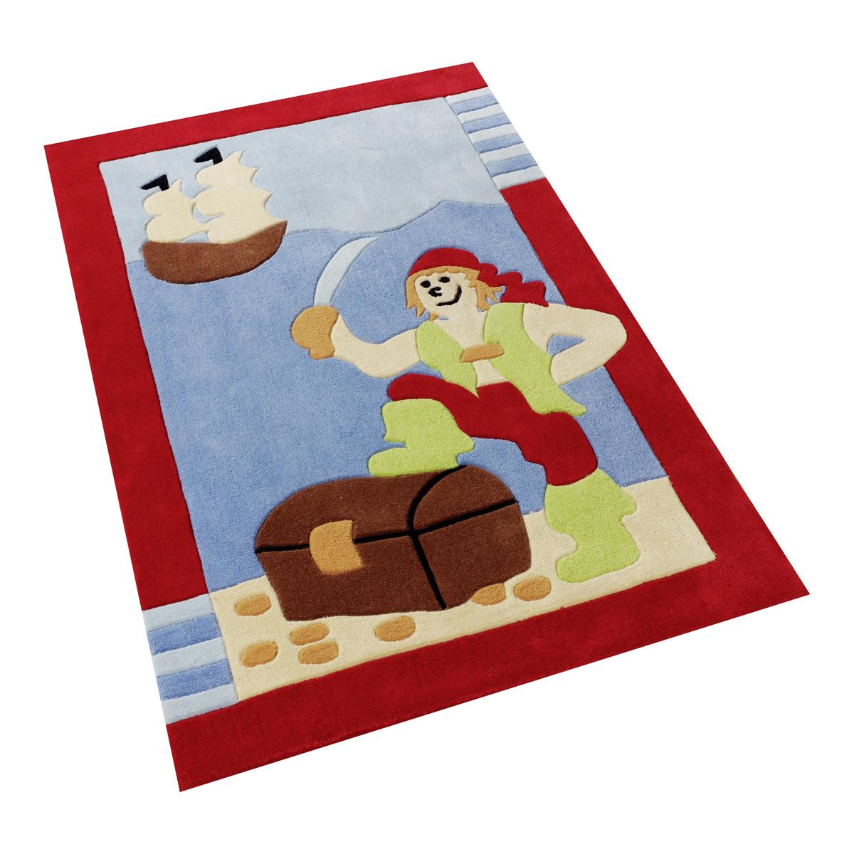 Kinderteppich Bc-1364-01 - Blau/Rot, Trend, Textil (110/170cm)