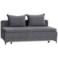 Boxpring Kanapé Emily - grafitszürke, Modern, textil (202/98/75,5cm) - Ondega