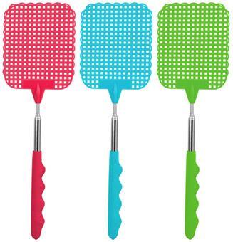 Fliegenklatsche mit Teleskopgriff - Blau/Rot, KONVENTIONELL, Kunststoff/Metall (26-72cm) - Fackelmann Fliegenklatsche mit Teleskopgriff - Blau/Rot, KONVENTIONELL, Kunststoff/Metall (26-72cm) - Fackelmann