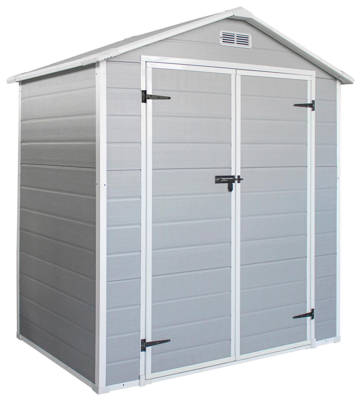 Gartenhaus Bayonne - Grau, MODERN, Kunststoff/Metall (182.5/220/103cm) - Homezone