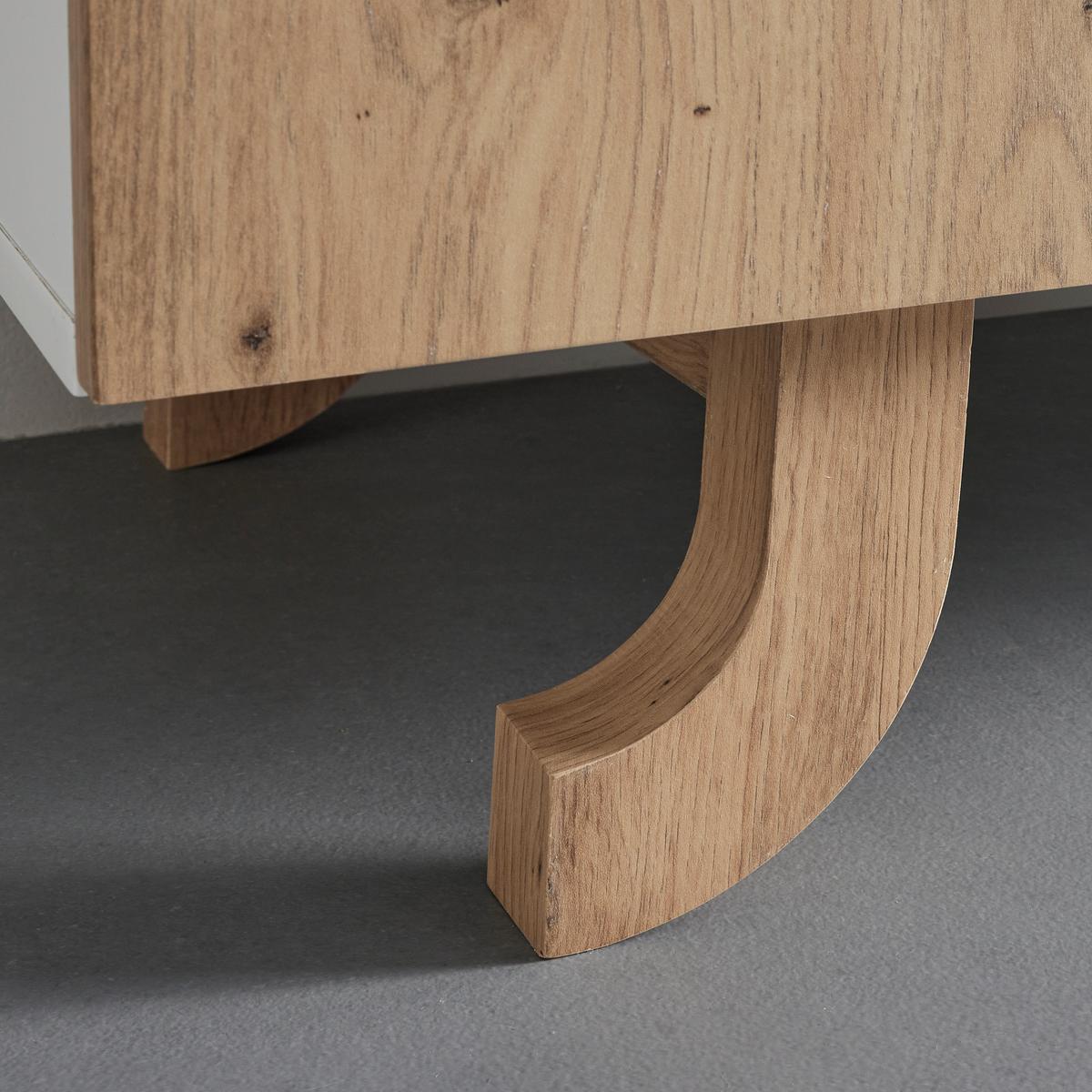 Komoda VIRA farby dubu/biela - biela/farba borovice, Modern, drevo (110/125/43cm) - Bessagi Home