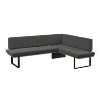 Eckbank Tristan Webstoff anthrazit,S:245x175cm - Anthrazit/Schwarz, MODERN, Holz/Textil (245/175cm) - James Wood