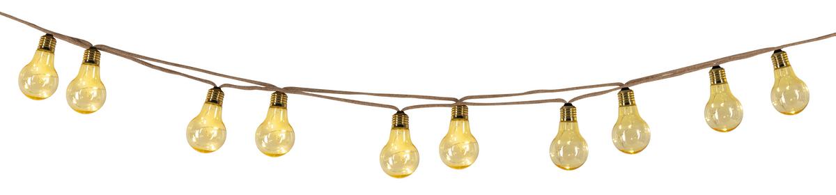 SOLÁRNÍ SVÍTIDLO SOLE - jantarové barvy/černá, Romantický / Rustikální, textil/plast (570/6/10,6cm) - Mömax