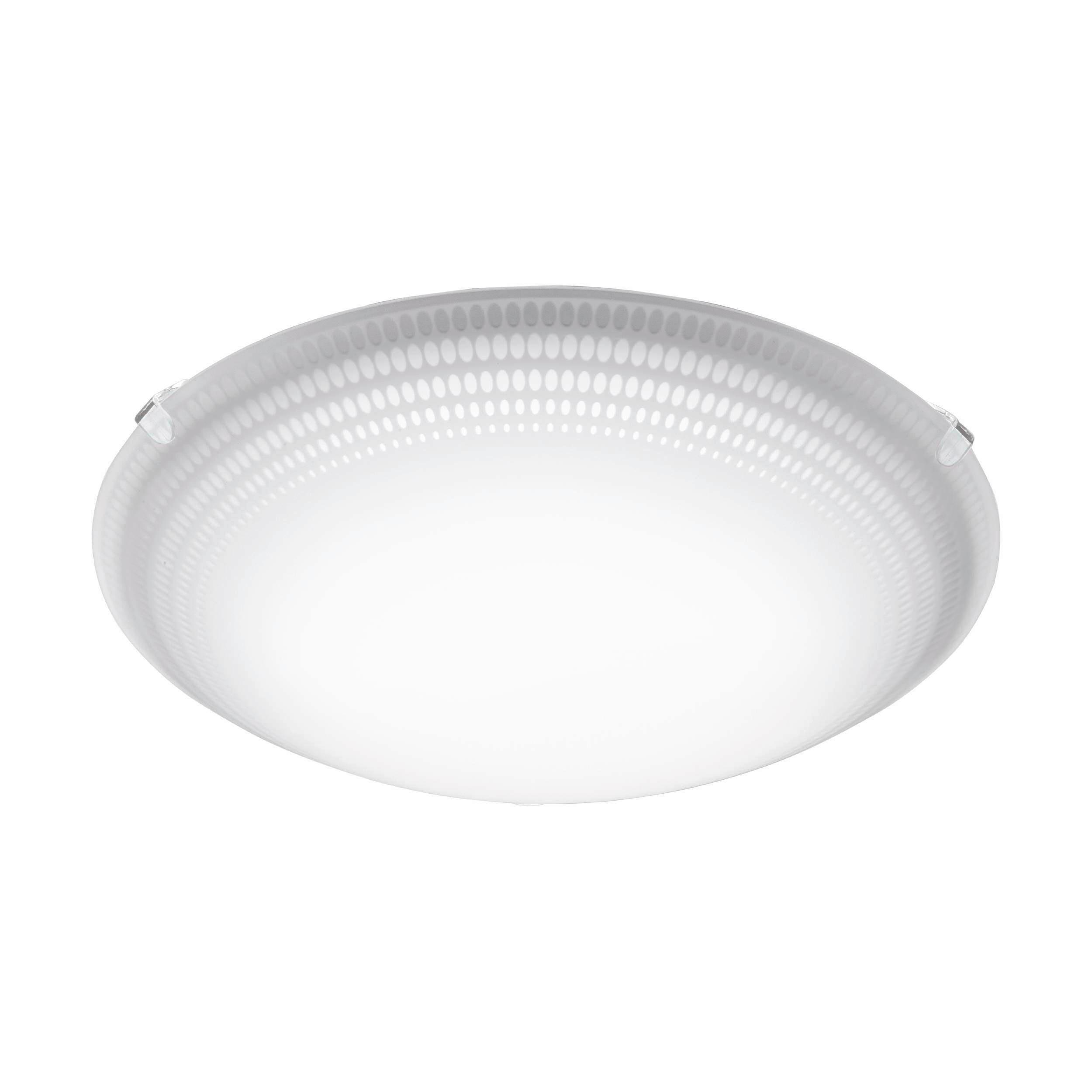 DECKENLEUCHTE 95672* MAGITTA 1 - Weiß, Basics, Glas/Metall (25/8cm) - Eglo