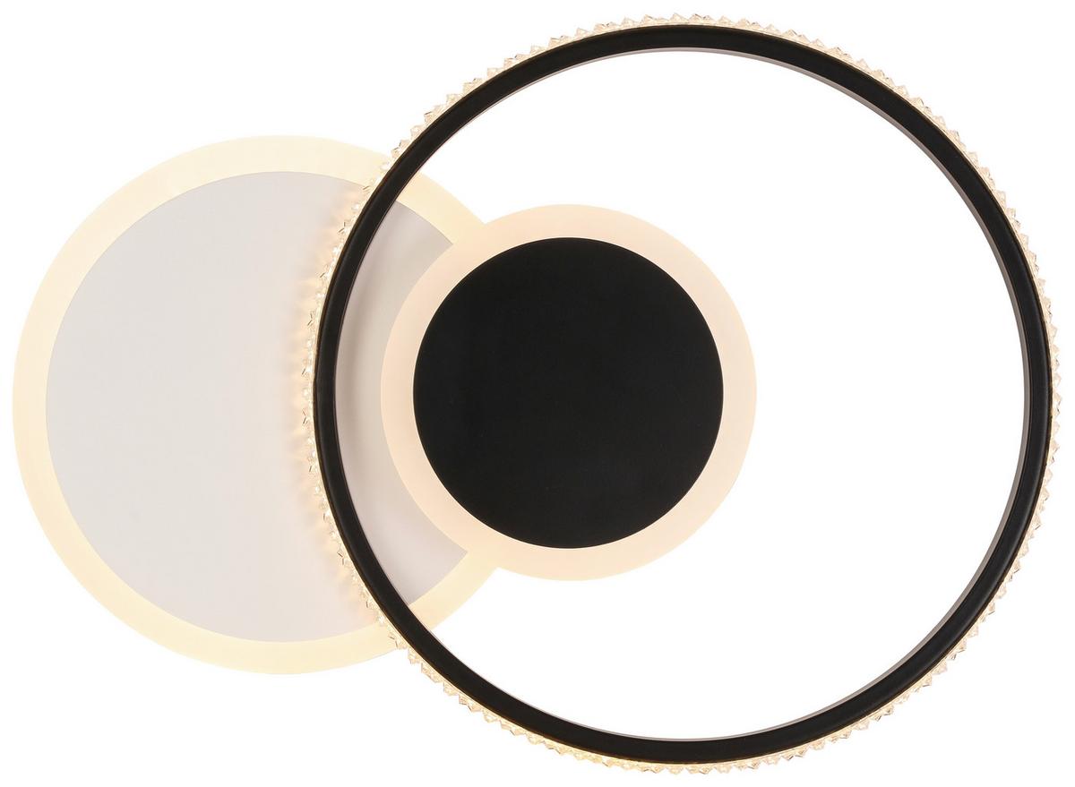 Stropní svítidlo Rulm, D/Š: 45/32cm,čier.bílá - bílá/černá, Moderní, kov/plast (45/32/6,5cm) - Modern Living