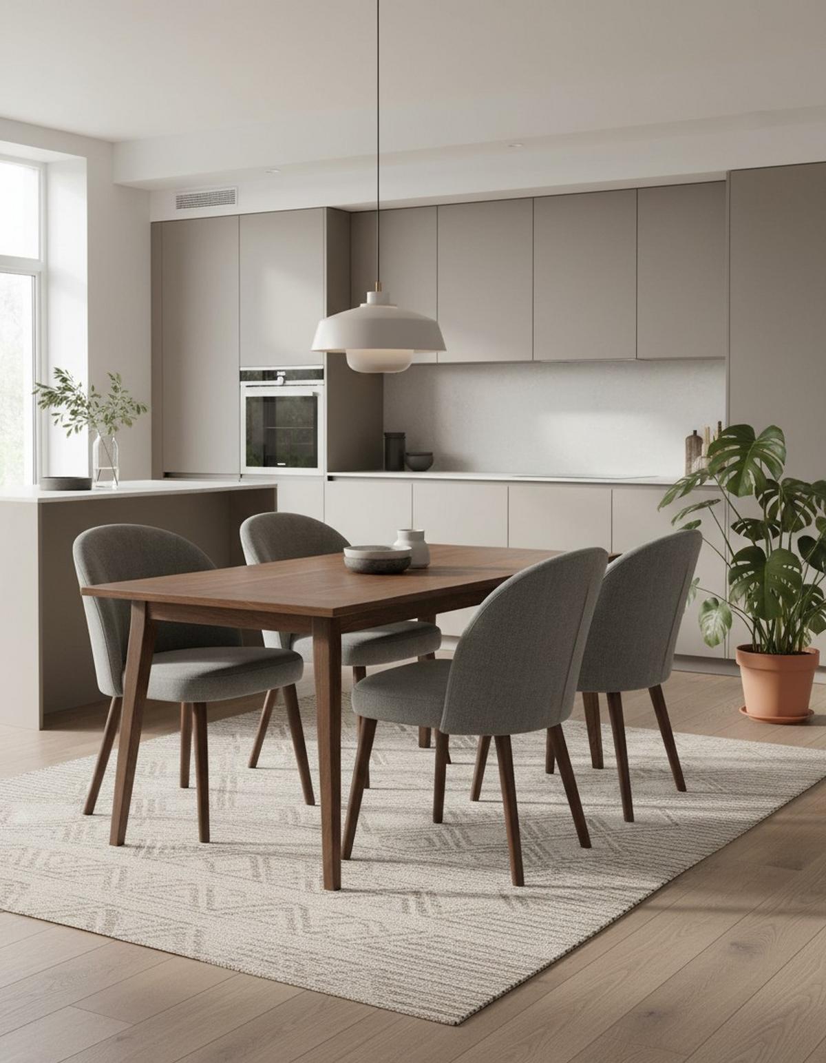 Stuhl Tampere Grau B: 53 cm - Eichefarben/Grau, MODERN, Holz/Textil (53/87/58cm) - Livetastic