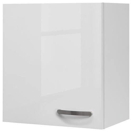 Küchenoberschrank Alba B: 50 cm Weiß 1 Drehtür