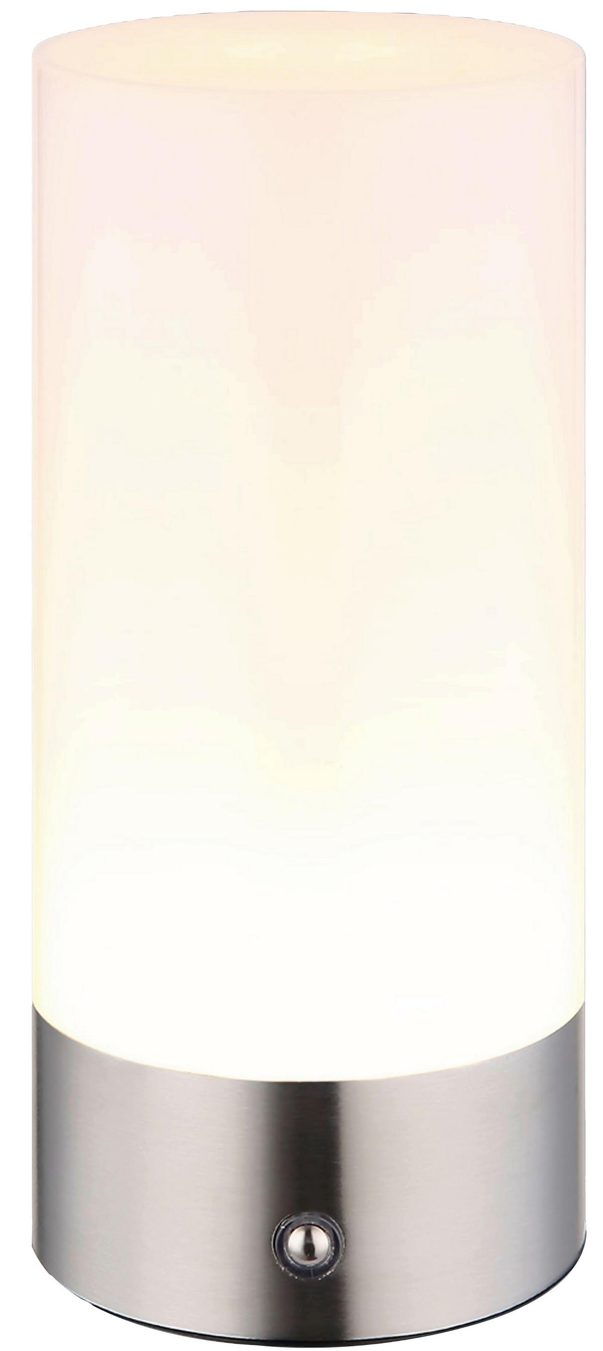 STOLNÁ LAMPA KLEIN - opálová/niklová, Konventionell, kov/plast (8,8/19cm) - Mömax