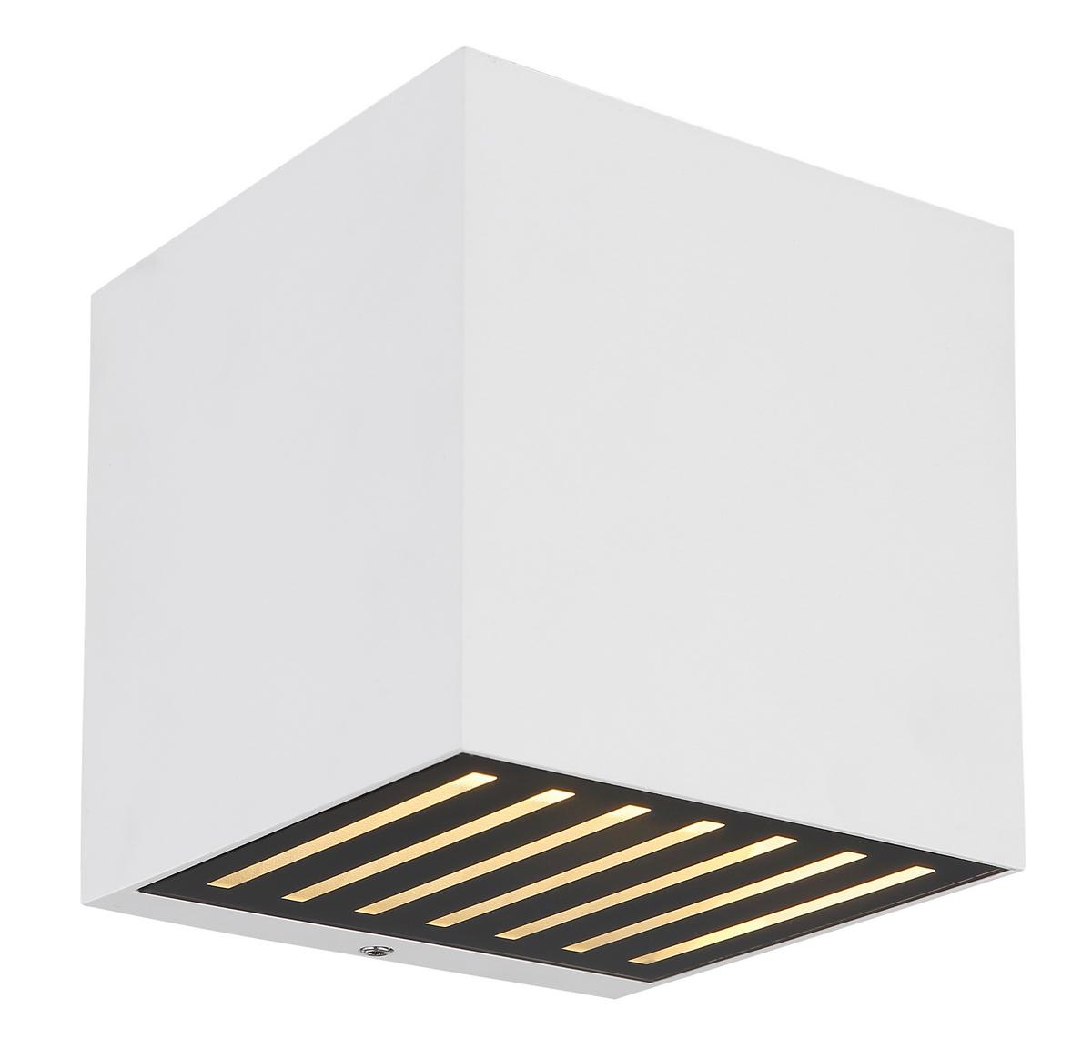 LED-Außenleuchte 34156w - Klar/Schwarz, Basics, Glas/Metall (10/10/10cm) - Globo