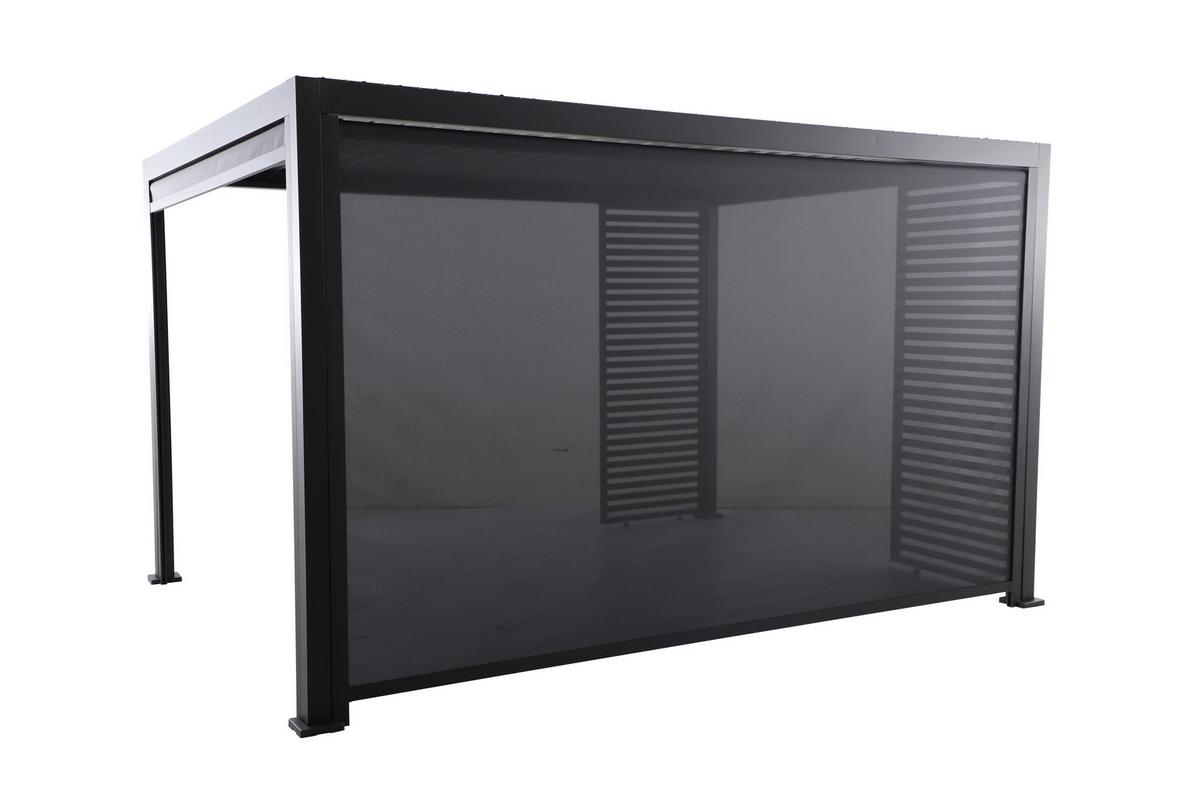 Kurbelrollo Für Pergola Origin Aluminium Bxh: Ca. 371x231,5cm - Anthrazit, Basics, Metall (371/231,5/9cm) - Gardenson