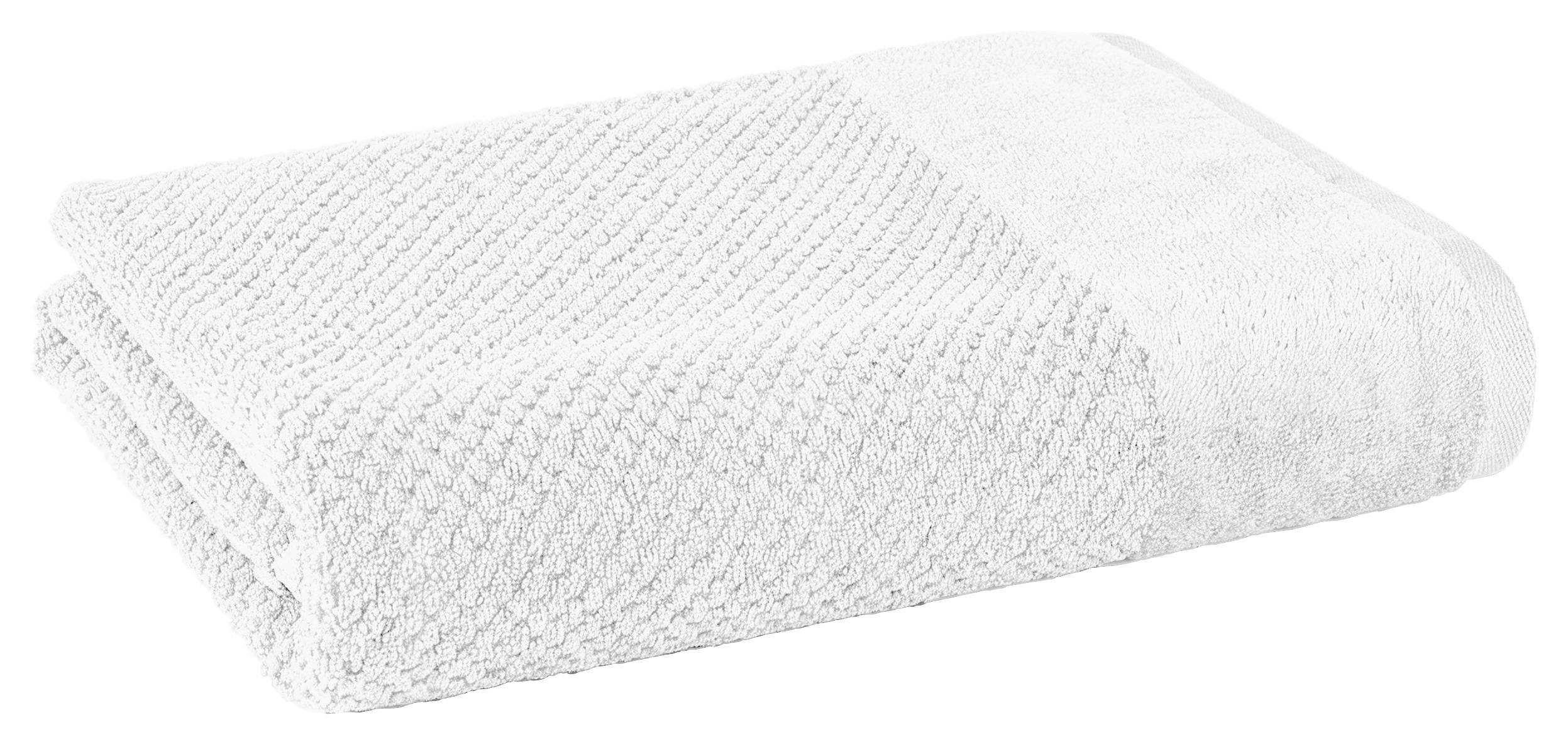 DUSCHTUCH Popcorn 70x140 cm Weiß - Weiß, Basics, Textil (70/140cm)