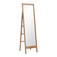 Zrcadlo MILIAS - přírodní barvy, Moderní, dřevo/sklo (46/173/55cm) - P & B