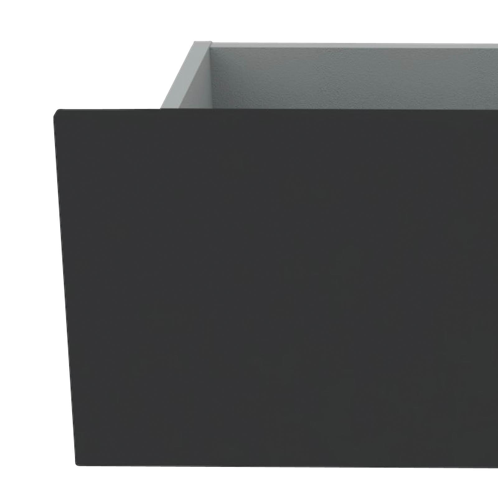 ZÁSUVKA UNIT-ELEMENTS - tmavě šedá, Moderní, kompozitní dřevo (90,9/21,9/36,6cm) - Ondega