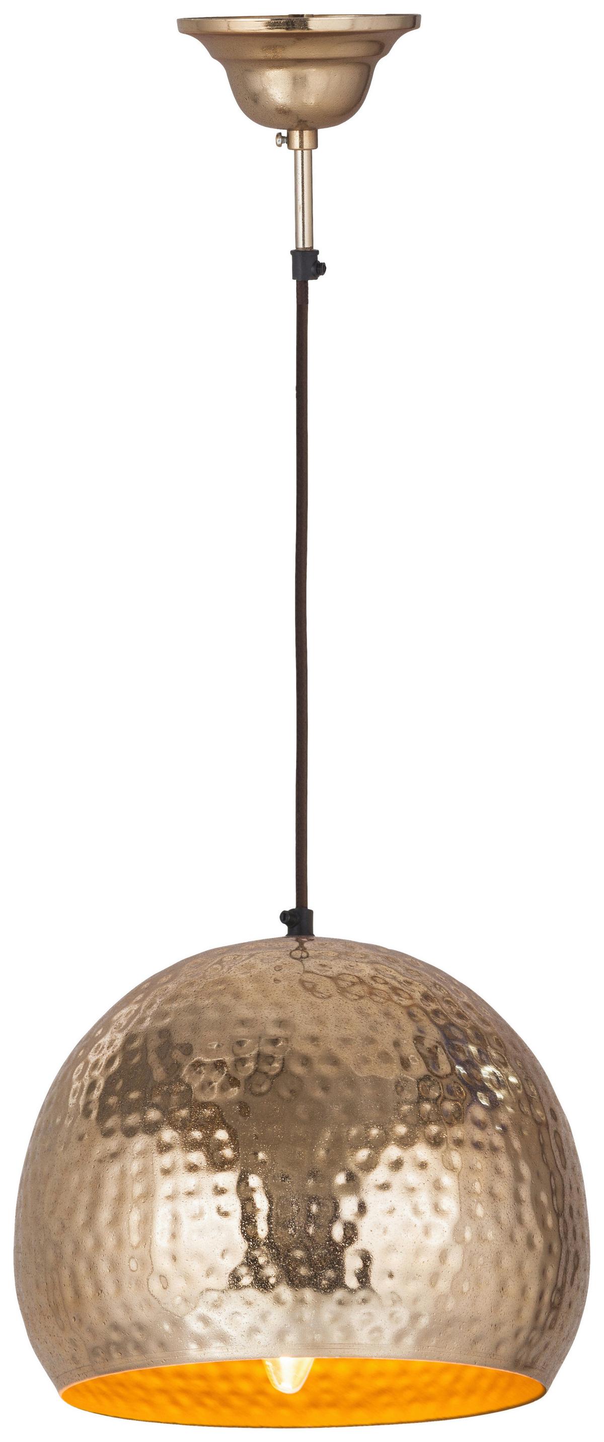 Hängeleuchte Fabricia 100 Gold Goldfarben B: 21 Cm - Goldfarben, Basics, Metall (21/27/27cm) - Kayoom