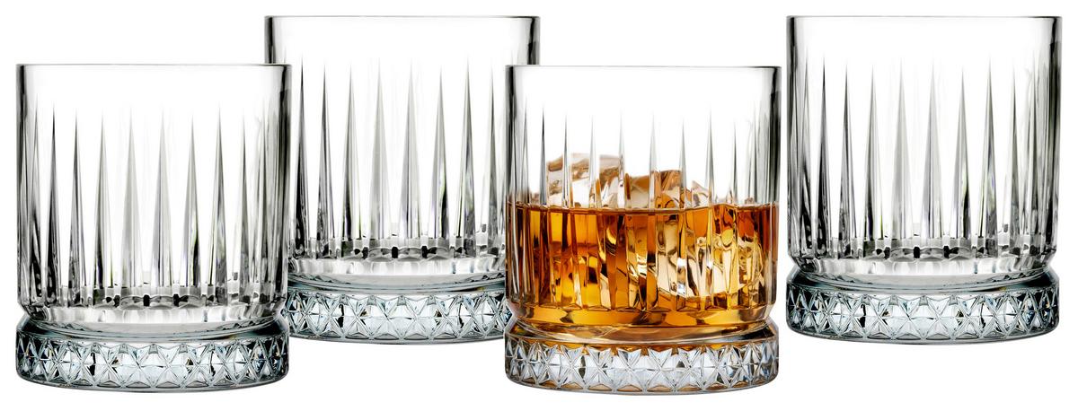 Whiskeyglas 4er-Set Je ca. 355 ml - Klar, Basics, Glas - Creatable