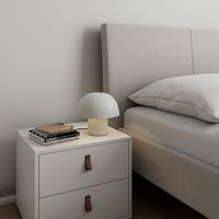 STOLNÍ LAMPA CARLA - bílá, Moderní, kov (22,5/22cm) - Bessagi Home