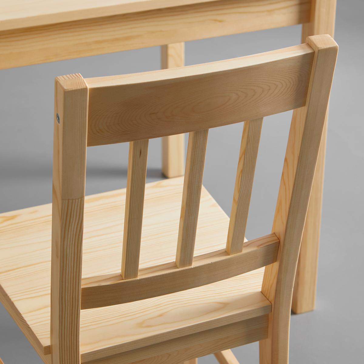 Jídelní set AMIRA přírodní - přírodní barvy, Moderní, dřevo (118/43/75/40.5/73/86cm) - Bessagi Home