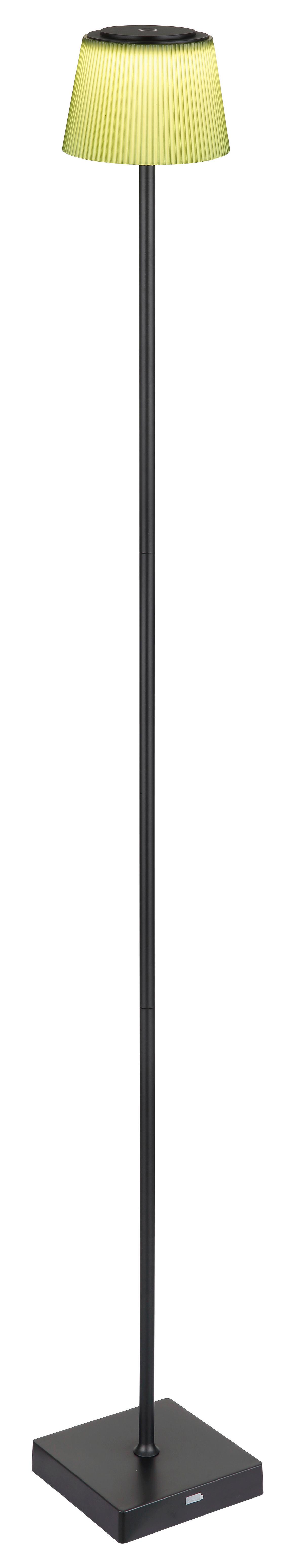 Akku-stehleuchte 58434sbp - Dunkelgrün/Schwarz, Design, Kunststoff/Metall (14/14/120cm) - Globo
