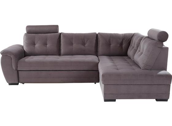 Sarokgarnitúra Falco - sötétszürke, modern, textil/fa (251/183cm) - OMBRA Sarokgarnitúra Falco - sötétszürke, modern, textil/fa (251/183cm) - OMBRA