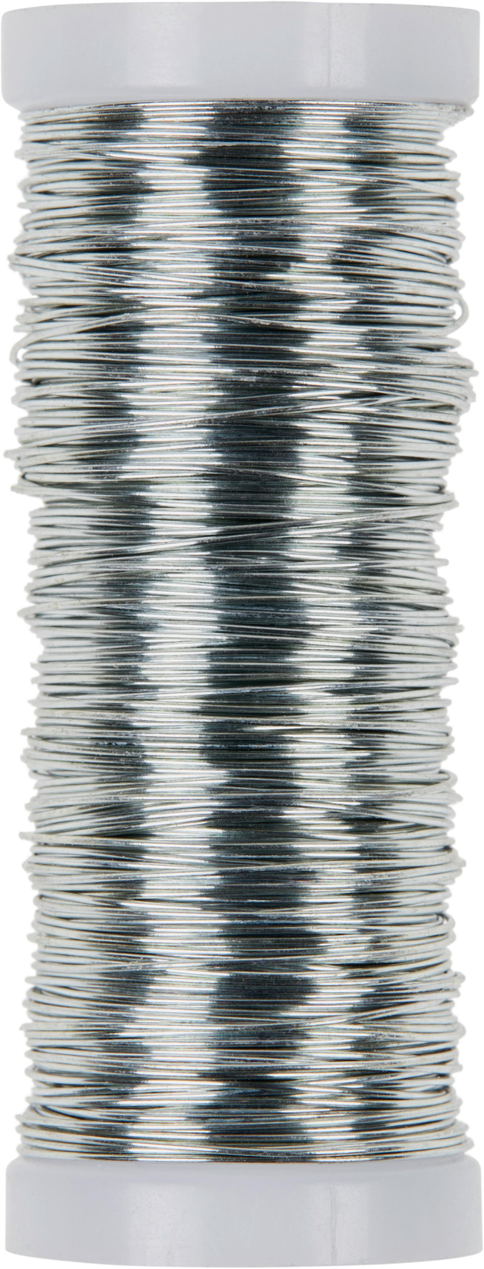 Bindedraht Zwirni L: 32 M - Rot/Silberfarben, Metall (3200cm)