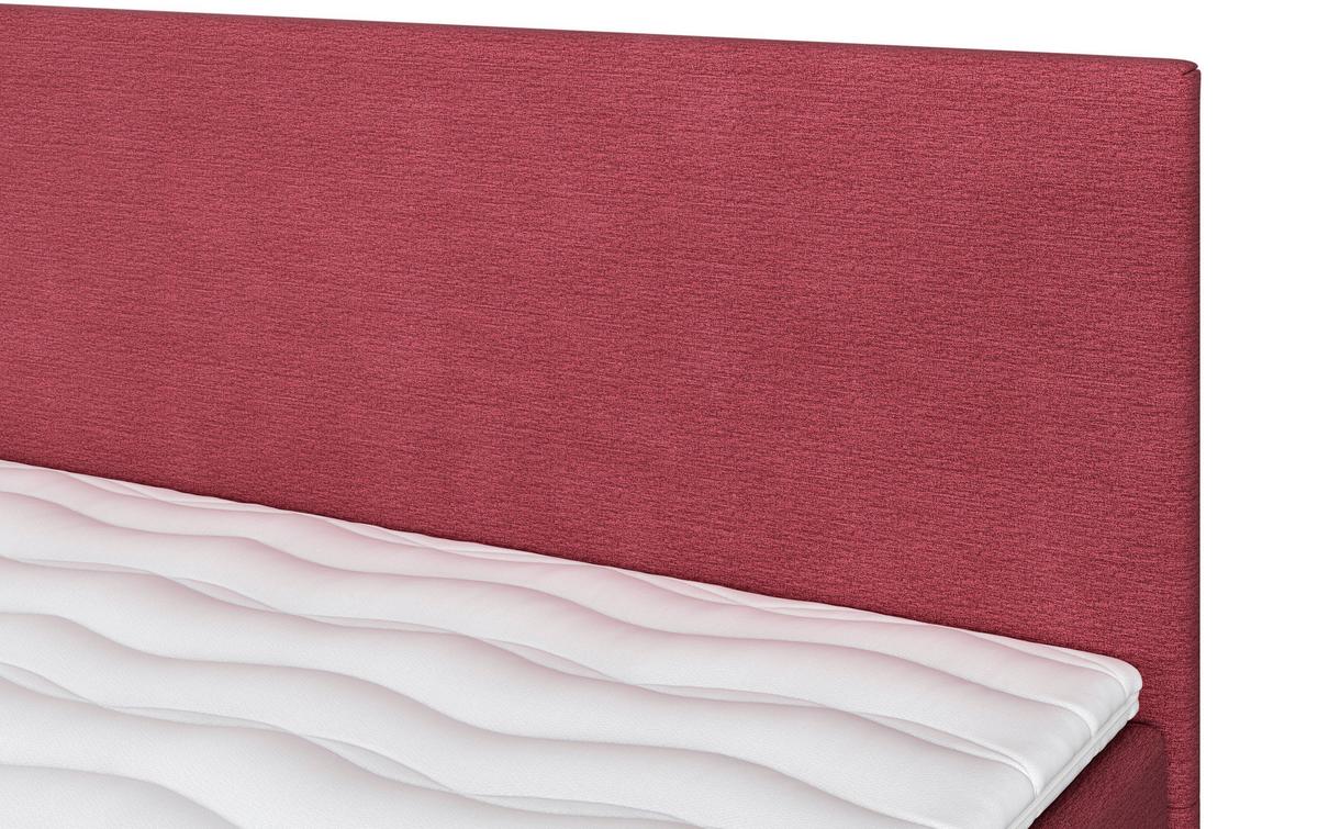 Boxbett mit Topper Andorra 180x200 cm Beere - Beere/Schwarz, MODERN, Holzwerkstoff/Textil (180/200cm) - MID.YOU